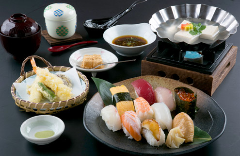 Japanese Cuisine, Sushi and Tsuyushabu Kyowasabi